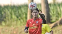 Kapten Arema FC, Ahmad Alfarizi. (Bola.com/Iwan Setiawan)