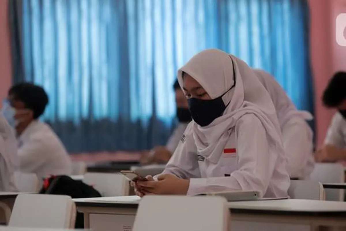 FOTO: Uji Coba Pembelajaran Tatap Muka di Tangerang