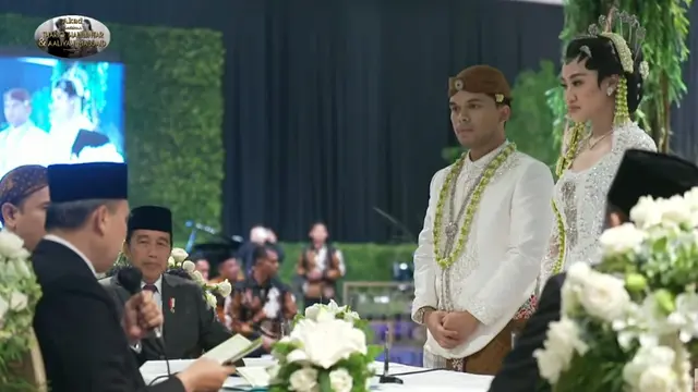 Presiden Jokowi di pernikahan Thariq Halilintar dan Aaliyah Massaid (YouTube/Thariq Halilintar)