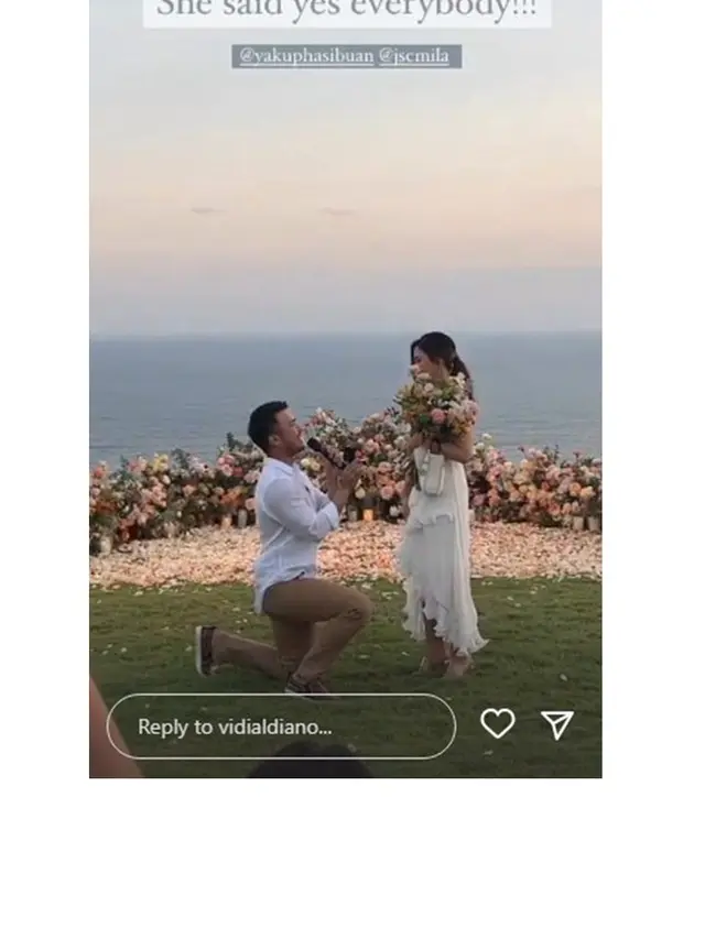 8 Momen Jessica Mila saat Dilamar Yakup Hasibuan, Romantis Banget