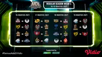 Jadwal Lengkap dan Live Streaming MDL Season 4 Pekan Kedua di Vidio, 16-19 Agustus 2021. (Sumber : dok. vidio.com)