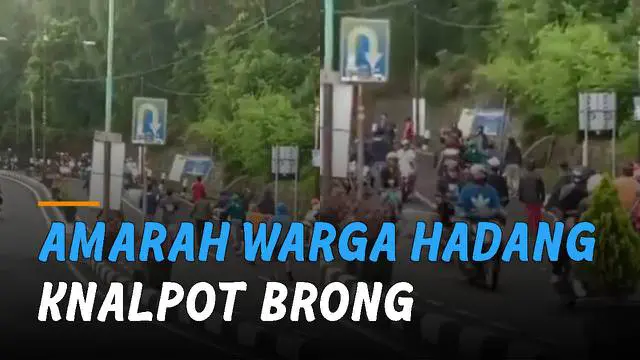 VIDEO: Amarah Warga Tawangmangu Hadang Rombongan Sunmori Berknalpot Brong