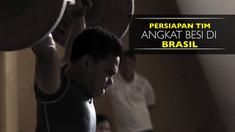 Atlet angkat besi Indonesia langsung menggelar latihan sesampainya di Brasil guna meningkatkan power para lifter.