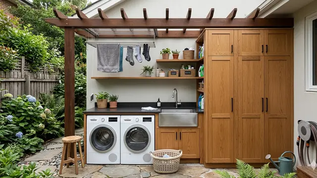 Belakang rumah kecil untuk area multifungsi (Foto: Gemini AI)