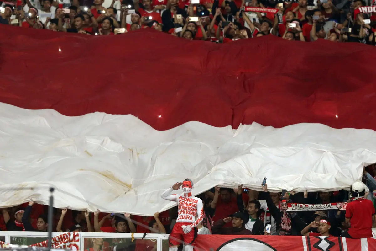 Ekspresi Suporter Indonesia