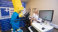Bart Simpson saat menjalani tes medis di Zenit (Dailymail.co.uk)
