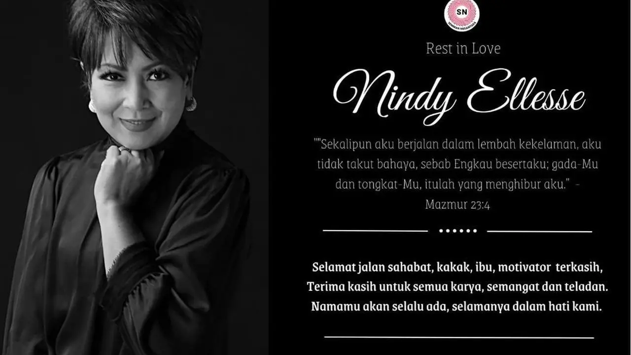 Penyanyi Senior Nindy Laoh Meninggal Dunia. (instagram.com/senimannusantaraofficial)