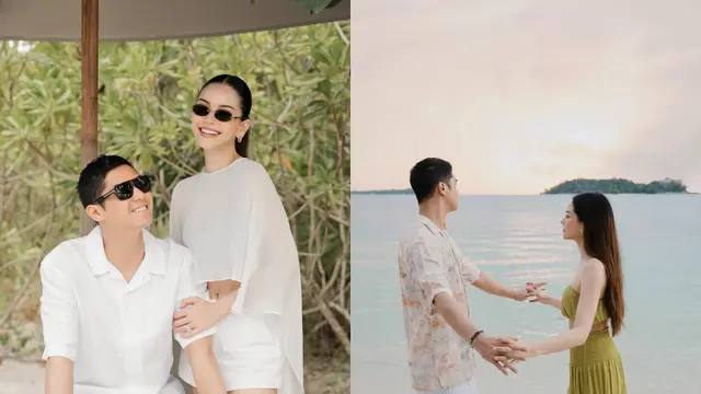 Romantisme Prewedding Alyssa Daguise dan Al Ghazali di Belitung dalam Balutan Resortwear