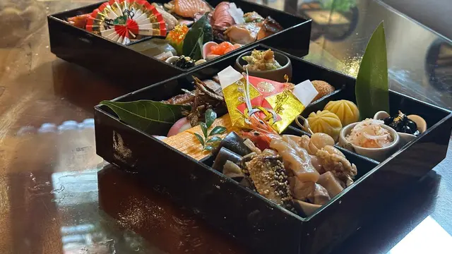 Osechi Ryori, makanan tradisional khas Jepang yang biasa dimakan saat Tahun Baru. (Liputan6.com/Benedikta Miranti)