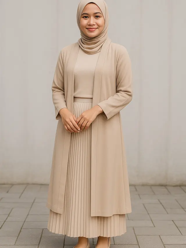 Padu padan yang cocok dengan outer panjang (Foto: ChatGPT)
