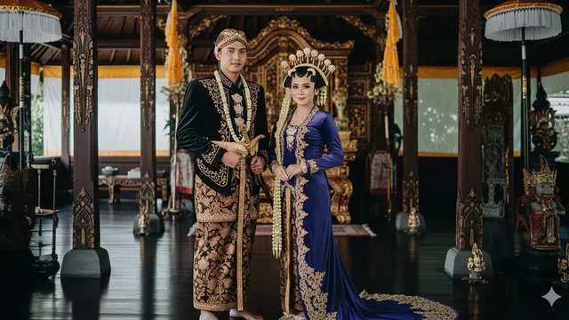 Foto AI pakai Baju Adat Jawa (Foto: Gemini)