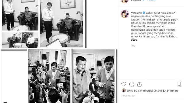 Yovie Widianto dan Jokowi (Foto: Instagram/@ywpiano)