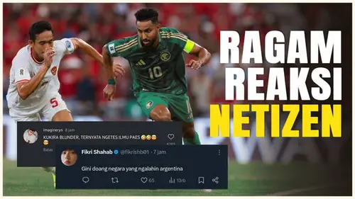 VIDEO: Beragam Reaksi Netizen Setelah Timnas Indonesia Tahan Imbang Arab Saudi