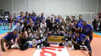 Tim bola voli putri Bandung bjb Tandamata menjuarai final four Proliga 2022. (Bola.com/Erwin Snaz)