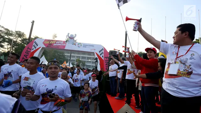 Sambut Asian Games,  5000 Pelari Ikuti Fun Run