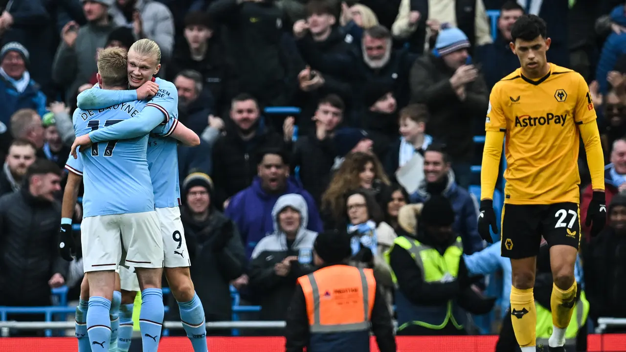 Erling Haaland, Kevin de Bruyne, Man City