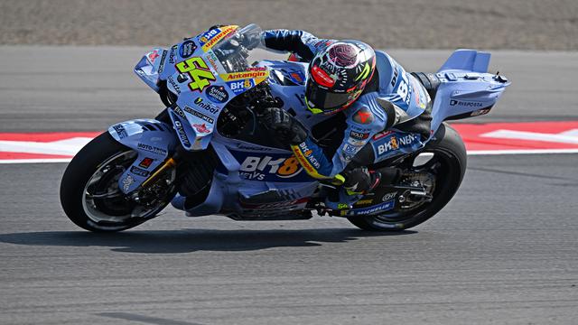 Fermin Aldeguer beraksi di MotoGP Indonesia 2025