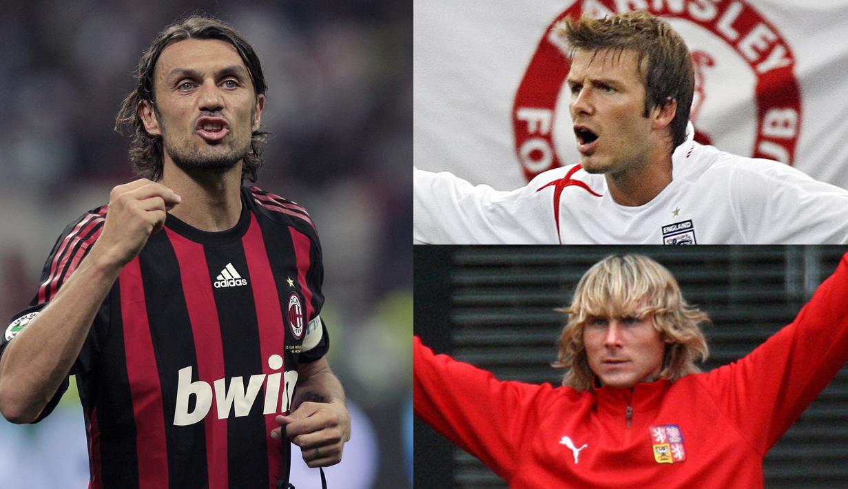 Developer PES, Konami melakukan langkah menarik pada edisi khusus PES 2019 dengan meluncurkan seri legenda. Seri tersebut mendapatkan sambutan positif dan bisa digunakan dalam semua platforn konsol game. (Kolase Foto AFP)