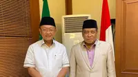 Bupati Sarolangun Cek Endra bertemu ketua umum PBNU Said Aqil Siradj. (Istimewa)