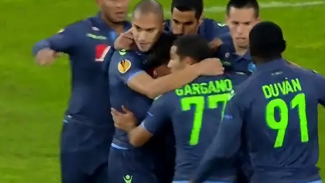 Hasil Liga Europa: Napoli 3 - 0 Slovan Bratislava