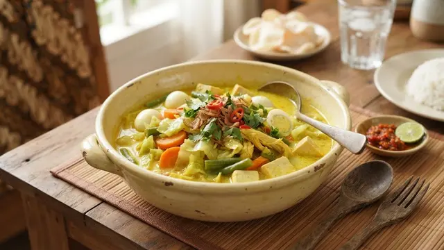 Resep Sayur Kubis Santan Kuning