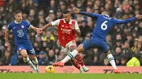 Arsenal vs Chelsea dalam laga Liga Inggris di Stamford Bridge, London, 6 November 2023. (Glyn KIRK / AFP)