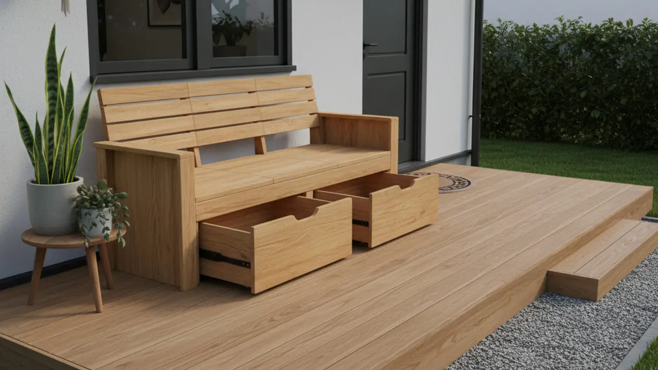 Desain Teras Multifungsi untuk Rumah Kecil. Gemini