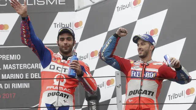 Danilo Petrucci, Andrea Dovizioso, Marc Marquez, MotoGP 2017