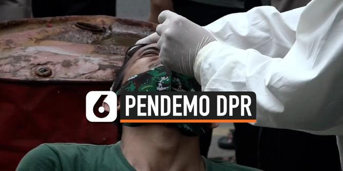 VIDEO: 2 Pengunjuk Rasa di Gedung DPR-RI Postif Covid-19