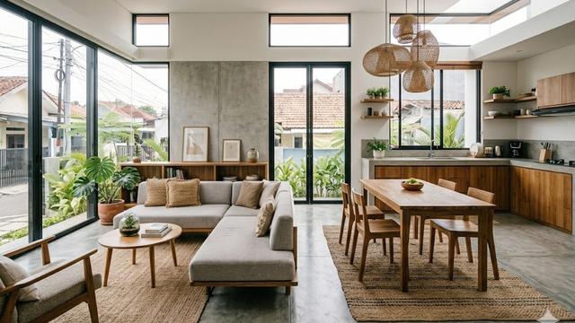Denah Rumah Konsep Open Space Minimalis untuk Hunian Modern yang Nyaman