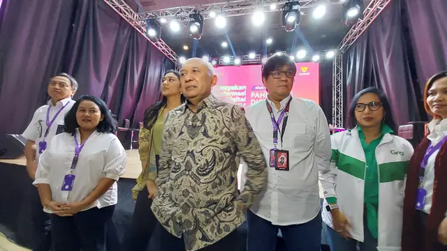 Menteri Koperasi dan UKM Teten Masduki  usai mengisi acara Pahlawan Digital UMKM 2022, di M-Bloc Space, Senin (3/10/2022).