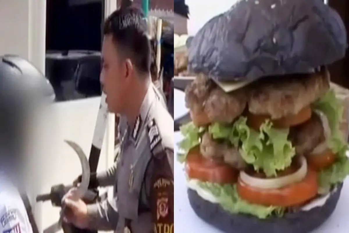 Razia Tawuran Pelajar di Bogor hingga Lomba Makan Burger Hitam