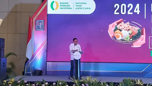 Kepala Badan Pangan Nasional (Bapanas) Arief Prasetyo Adi dalam Rapat Koordinasi Penanganan Kerawanan Pangan dan Gizi, di Depok, Jawa Barat, Selasa (29/2/2024). (Arief/Liputan6.com)