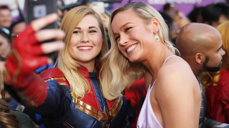 Brie Larson selfie bersama penggemar Avengers: Endgame