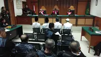 Pengadilan Negeri Jakarta Barat mengelar sidang perdana atas kasus kerusuhan 22 Mei 2019. (Liputan6/Ady Anugrahadi)
