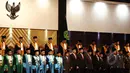 Suasana sidang pleno laporan tahunan Mahkamah Agung (MA) tahun 2014 di Jakarta Convention Center, Senin (17/3/2015). MA mencatat rasio produktivitas memutus perkara tahun 2014 meningkat 5,20 persen dibandingkan tahun 2013. (Liputan6.com/Faizal Fanani)