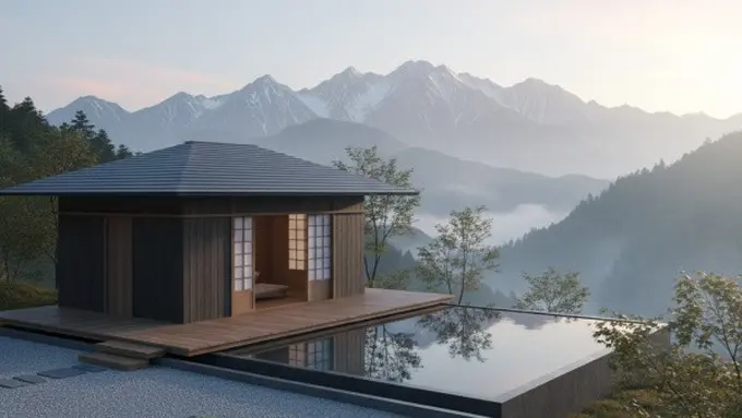 Rumah dengan View Langsung ke Pegunungan/Gemini AI