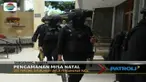 Petugas gabungan lakukan penyisiran di sejumlah gereja di Tanah Air untuk pengamanan jelang misa Natal nanti malam.