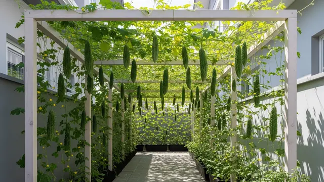 Tanaman Pare, Ide Kebun Rambat Produktif untuk Lorong Rumah/Gemini AI