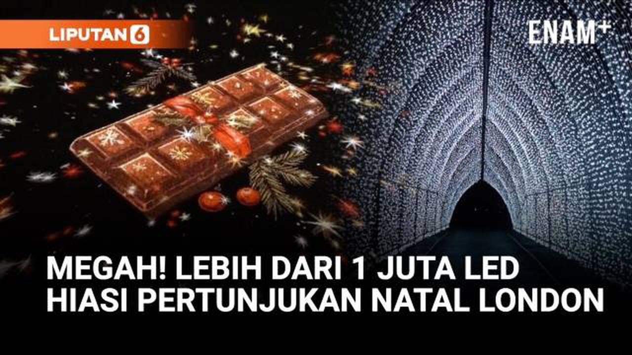 Lebih dari Sejuta Lampu LED Terangi Pertunjukan Natal di Kew Gardens London