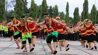 Rentak bulian sebagai salah satu tarian adat dari Provinsi Riau. (Liputan6.com/Istimewa)