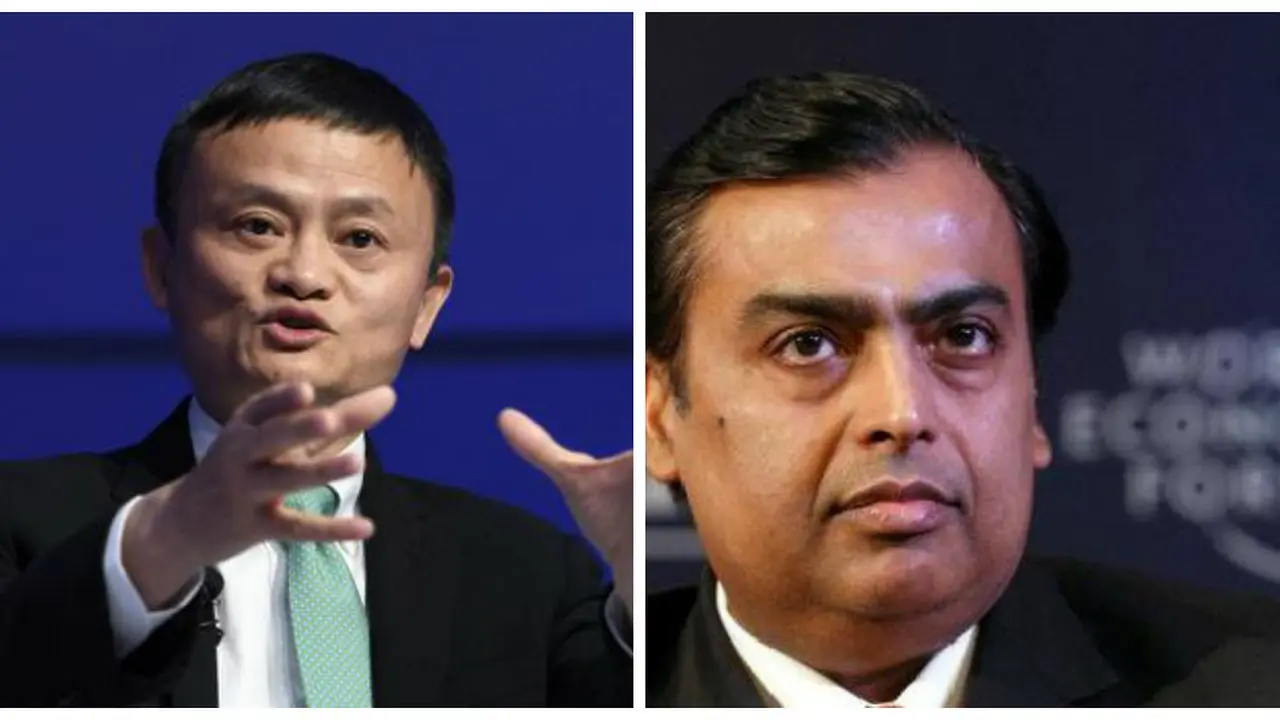 Jack Ma dan Mukesh Ambani. Dok