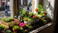 Cara Membuat Kebun Mini di Jendela Rumah, Tetap Hijau Meski Cahaya Terbatas