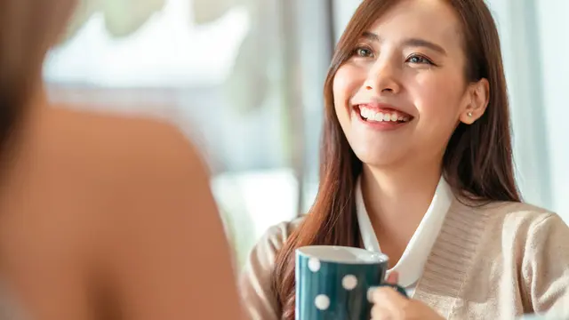 Ilustrasi ngobrol berbicara