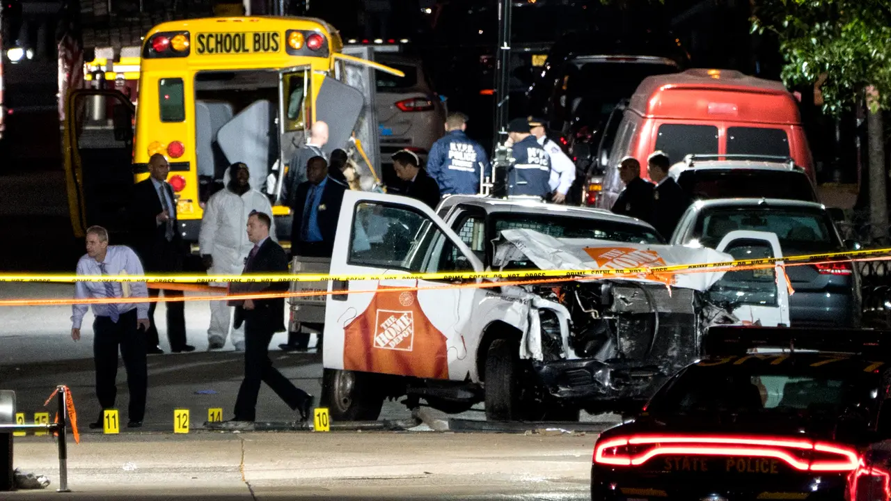 Aksi Serangan Truk di Pusat Kota New York