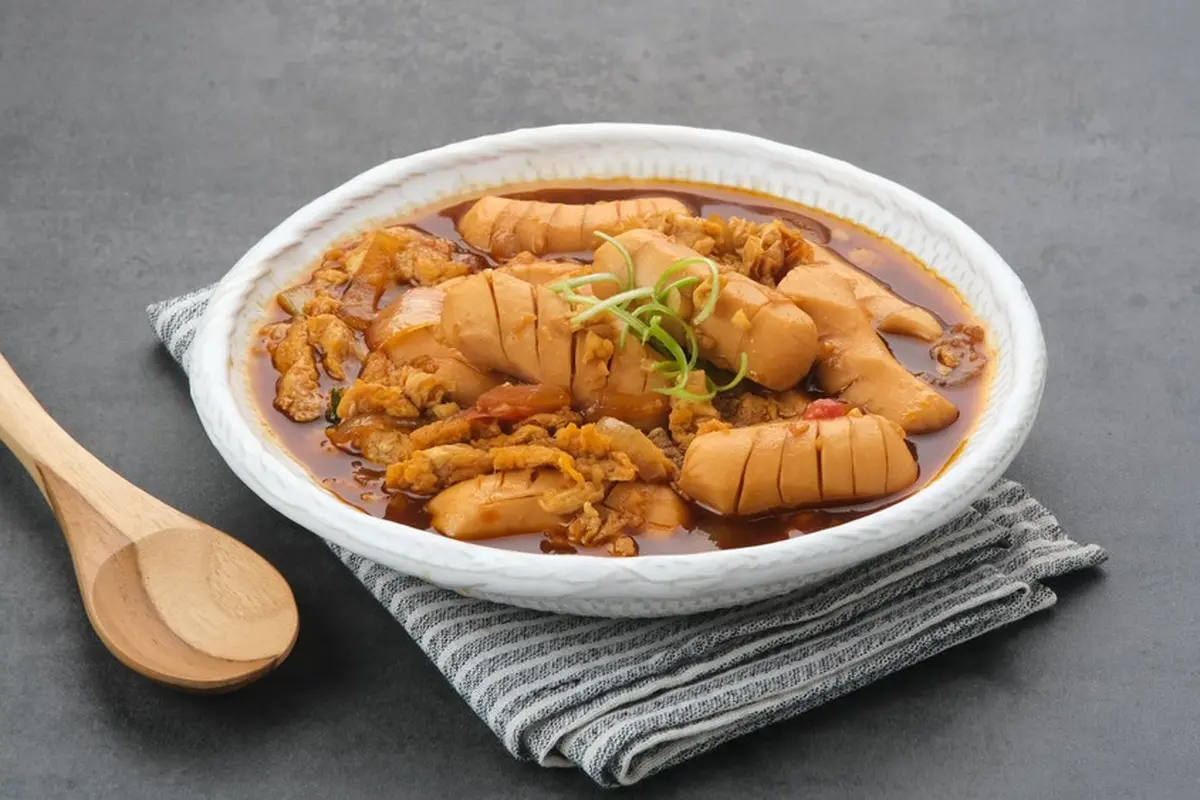 resep tumis sosis telur
