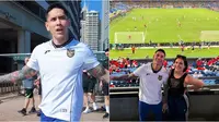 6 Potret Ganindra Bimo Nonton Timnas di Australia, Heboh Bareng Suporter Indonesia