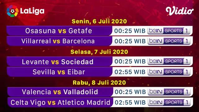 Jadwal La Liga
