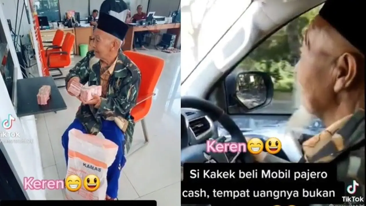 Viral Kakek Beli Mobil Pajero Dibayar Tunai, Uang Dibawa Pakai Karung Beras