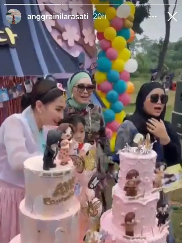 Momen perayaan kejutan ultah Ayu Ting Ting (Instagram)